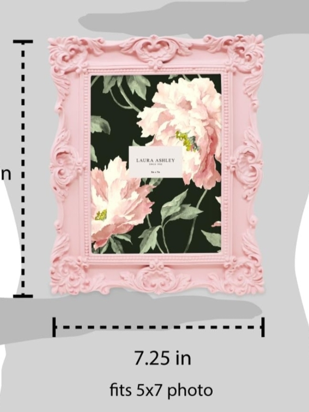 Laura Ashley Blush Pink Ornate Photo Frame - Picture 3 of 6